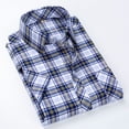 thumbnail image 4 of Afuyipoi Men's Button Down Shirts, Short Sleeve Plaid Shirts Casual Business Blouse Tops White, 4 of 5