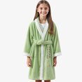 thumbnail image 5 of Bixock Unisex Toddler Robe for Girls Boys Hooded Robe Kids Fleece Bathrobe Children Loungewear Print Cape Absorbent Wearable Indoor Outfit for 0 To 8 Years Fall Winter Sleepwear, 5 of 5