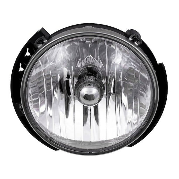 Right Headlight Assembly - Compatible with 2007 - 2017 Jeep Wrangler 2008  2009 2010 2011 2012 2013 2014 2015 2016 