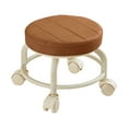 thumbnail image 2 of Rolling Stool under $5! CQCYD Swivel Wheel Seat with Ergonomic Cushion for Home Kitchen Bathroom Low Profile Mobile Stool for Sitting Putting On Shoes, 2 of 6