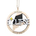 thumbnail image 1 of Oferta por tiempo limitado!Adorno de eclipses solares / Encanto del coche, Recuerdo de eclipses de madera, Adornos colgantes planos 2D para coches / mochilas, 1 of 5