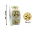 thumbnail image 2 of Steadline Kraft Paper Heart Stickers Romantic Valentine's Day Craft Supply with 500PCS Roll Unique Label Gift for Couples DIY Project Holiday Celebration, 2 of 6