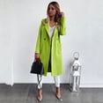 thumbnail image 1 of Qertyioot Plus Size Coat for Womens,Fashion Pocket Solid Button Lapel Cardigan Long Sleeve, 1 of 7