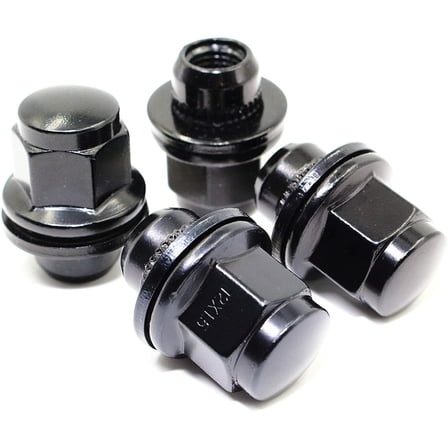 CWA 5 OEM Factory Lug Nuts Black Compatible with Toyota Lexus 12x1.5 Compatible with Mag Flat Seat Wheel