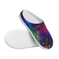 thumbnail image 3 of Lsque Bright Universe Pattern Womens Comfort Cotton on Scuff With Memory Foam and Anti-skid Sole Slipper-37/38, 3 of 7