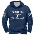 thumbnail image 3 of Men Hoodies Veteran Patriotic Sports Drop Shoulder Print Hoodie with Pocket Fall Lightweight Streetwear Loose Graphic Hoodies, 3 of 4