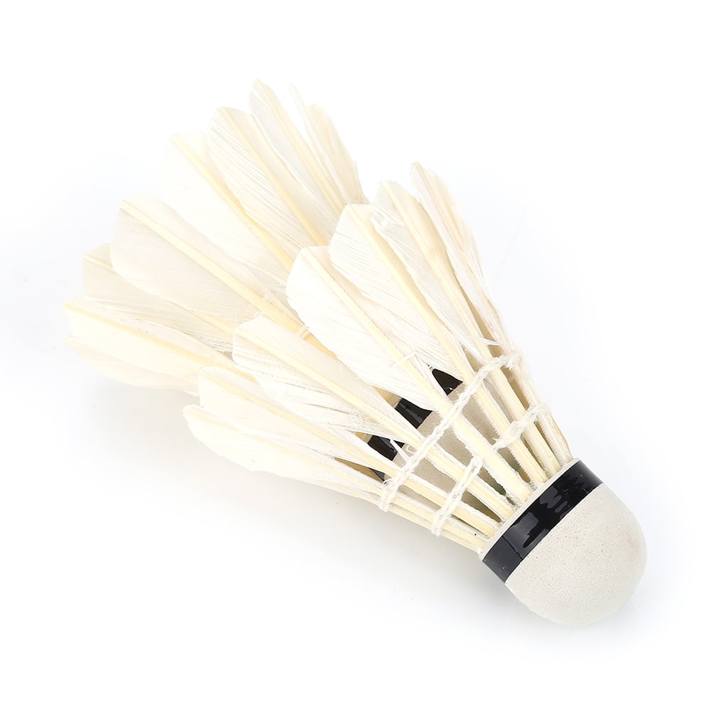 LYUMO Badminton, Badminton Shuttlecock Feather, 12Pcs/Lot White Feather