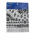 thumbnail image 5 of (5 pack) Hello Hobby Fashion Cotton Unisex Bandana, White Paisley, 5 of 7