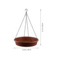 thumbnail image 2 of CATIEBYE Hanging Bird Feeders For Outdoors Round Iron Basin 1Pack, 2 of 7