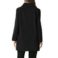 thumbnail image 3 of INSPIRE CHIC Women's Peter Pan Collar Coat Long Sleeve Double Breasted Classic Winter Outwear, 3 of 6