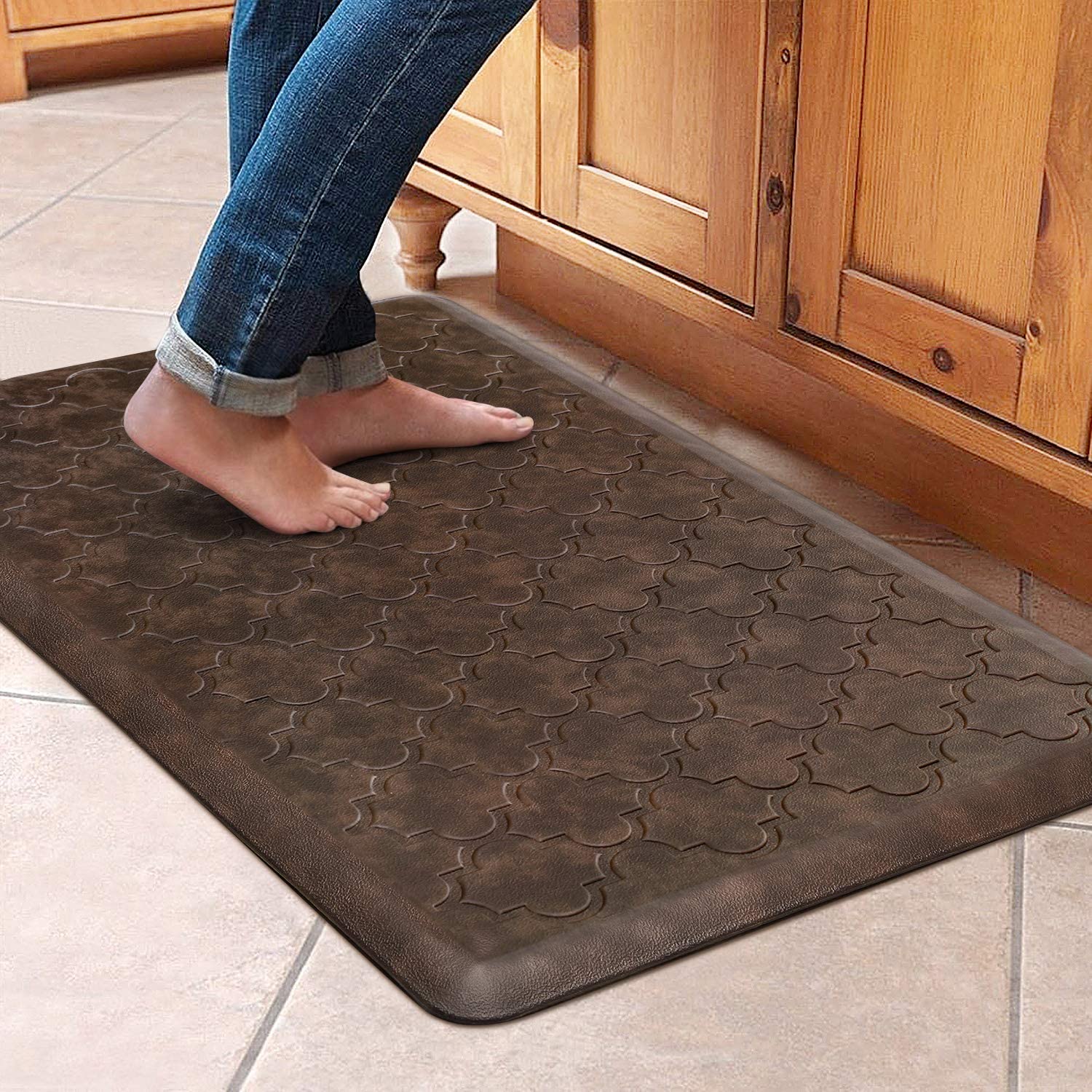 Beige Emeril Lagasse Air Kitchen Mat Comfortable