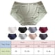 thumbnail image 3 of Gibobby Pantaletas de algodón para mujer Bragas sin costuras de seda helada para mujer, bragas de encaje Jacquard de seda fina transpirable de cintura media(Negro,Talla única), 3 of 3