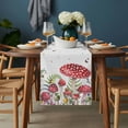 thumbnail image 2 of Mushroom Table Runner - 60 Inch Long, Kitchen Dining Table Runner Dresser Scarves, Butterfly Eucalyptus Leaf Butterfly Plant Farmhouse Decor for Coffee Tables Wedding Party Banquet, 2 of 8