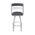 thumbnail image 5 of 860 Hunter 30" Swivel Bar Stool with Anodized Nickel Finish and Canter Storm Seat and Back, 5 of 5