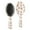 White Christmas Gingerbread, variant on White Christmas Icon Pattern Hair Brush,Girls Detangling Hair Brush,Glide Through Tangles with Ease for Wet & Dry Hair,8.8"X2.8"
