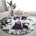 thumbnail image 3 of Kanao Tsuyuri Demon Slayer Round Carpet Anime Mix Manga Style Rug, 3 of 5