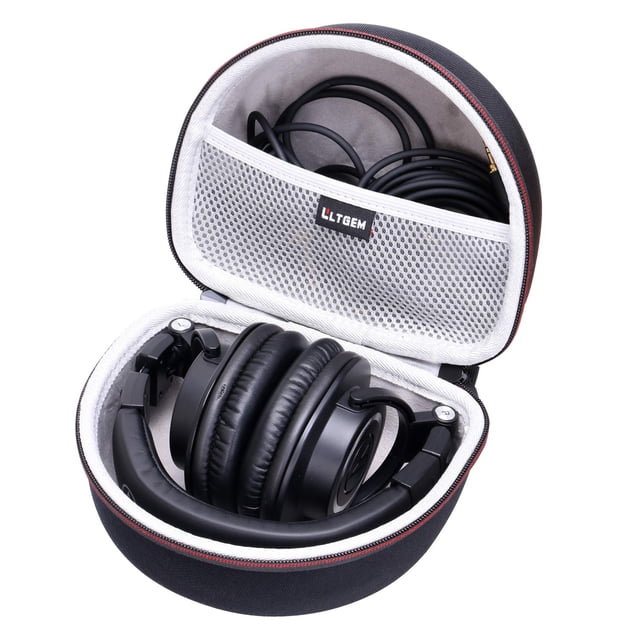 Funda para auriculares L LTGEM para Audio-Technica ATH-M30X/M50X negro+gris