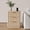 Natural 3 Drawer, variant on GarveeHome Fluted Nightstand with Charging Station, Mid Century Modern Fluted Nightstand, Wooden Night Stand, Wood
