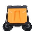 thumbnail image 4 of Hand Push Floor Sweeper, 26 Inch 15L Walk-Behind Outdoor and Indoor Push Carpet Sweeper Industrial Manual Push Sweeper Foldable Push Cleaner for Street Garden Warehouse Sweeping Cleaning, 4 of 12