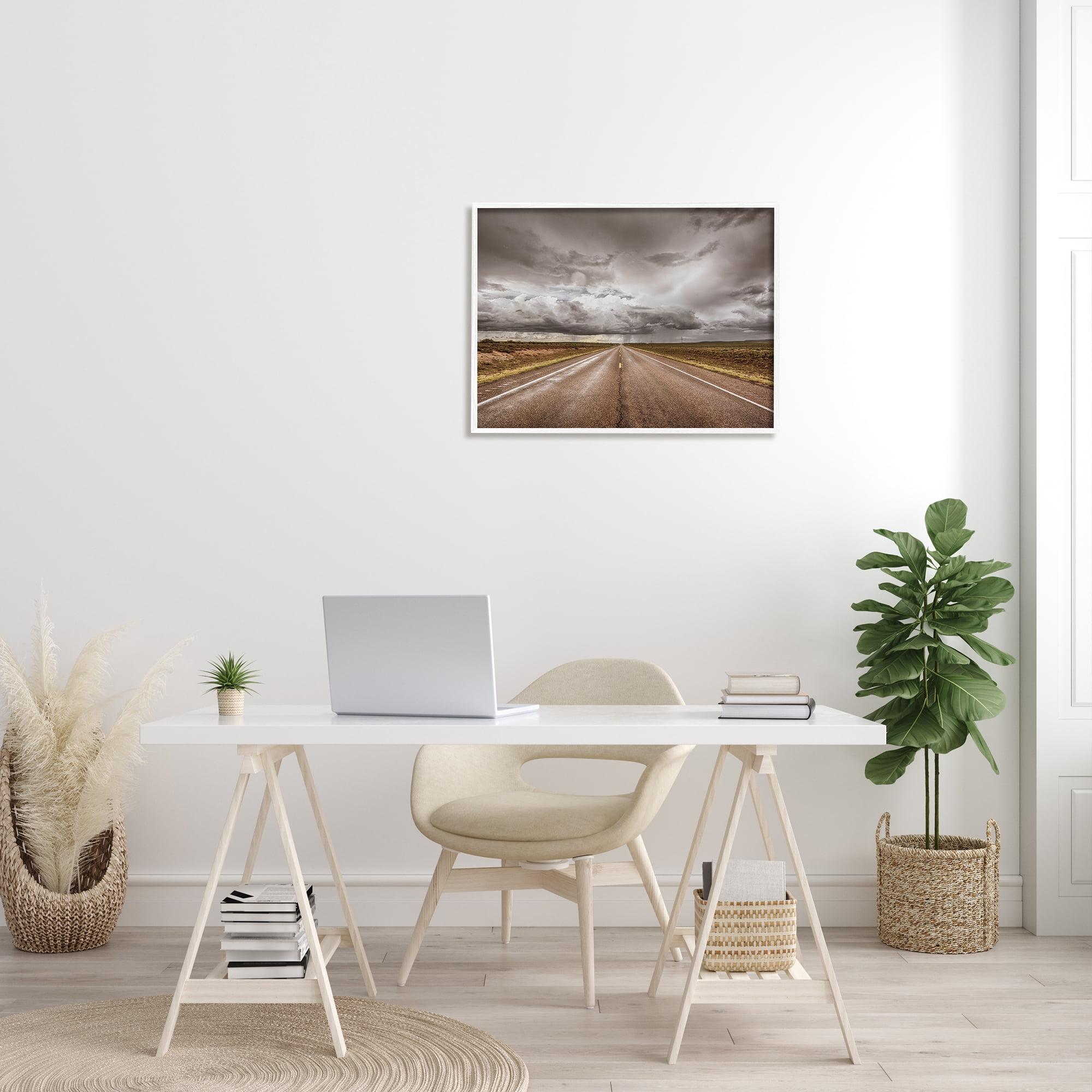 Stupell Industries Open Road under Stormy Sky Western Landscape, 24 x 30, Design by Nathan Larson