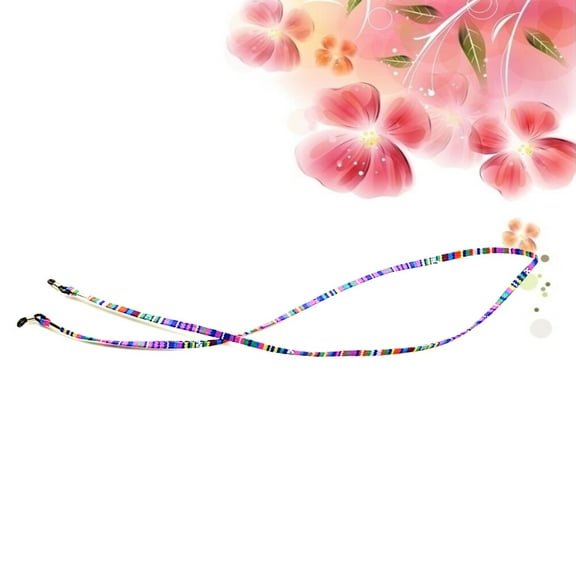 Phenofice 1Pack Glasses Chain Women Eyeglass Chain 70Cm Non-Slip Secure Cotton Decorative Everyday Use