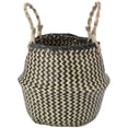thumbnail image 2 of Seaweed Flower Basket Linen Basket for Storage Use with Double Handle Design, 2 of 5