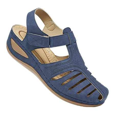 

Fovolat Platform Sandals Stylish Hollow Design Platform Women Wedge Sandal Casual Summer Hollow Out Vintage Wedge Sandal Gladiator Outdoor cute