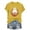 *Yellow-02, variant on ClodeEU Women's Halloween Printed T Shirt, Short Sleeved Round Neck Top Multicolor,Womens Plus XXXXXL