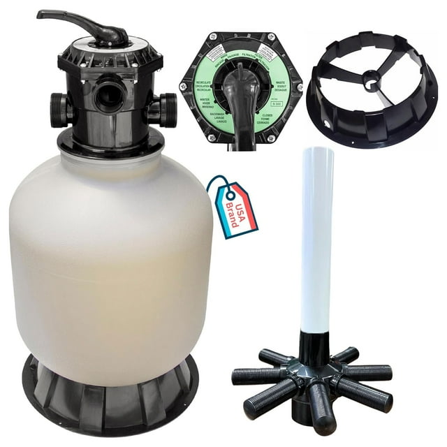 Swimline Hydrotools Ensemble Combiné de Filtres à Sable de 24 Pouces pour Piscines, Capacité de Sable de 300 Lb