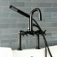 thumbnail image 5 of Kingston Brass AE8405DX Aqua Vintage Concord Deck Mount Clawfoot Tub Faucet, Oil Rubbed Bronze, 5 of 7
