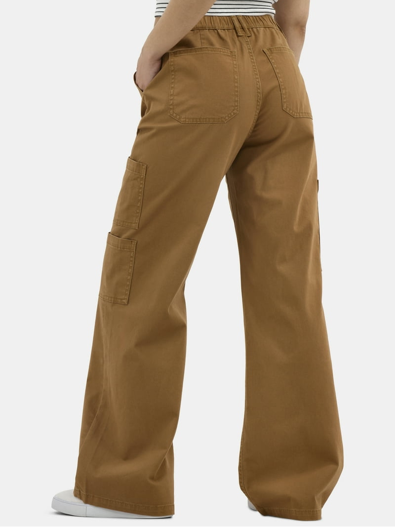 No Boundaries Wide Leg Cargo Pants, 31.5'' Inseam, Women's