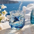 thumbnail image 4 of BiFandian Artisanal Ocean Animals Glassware, Stemless Handcrafted Marine Design Drinking Glass, Coastal Home Decor for Beach House, Kitchen Bar, Oceanside Living Gift, 4 of 7