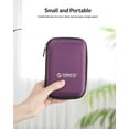 thumbnail image 4 of ORICO Hard Drive Case 2.5 inch External Drive Storage Carrying Bag Waterproof Shockproof with Inner Size 5.5x3.5x1.0inch for Organizing HDD and Electronic Accessories, Purple(PHD-25), 4 of 14
