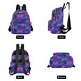 thumbnail image 4 of FORMRS Mini Backpack Purse for Women Quilted Travel Daypack Casual Shoulder Bag, Watercolor Purple Galaxy Pattern, 4 of 7