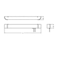 thumbnail image 2 of AFX Allen 3-feet ADA Satin Nickel LED Overbed Fixture, White Acrylic Shade, 2 of 4