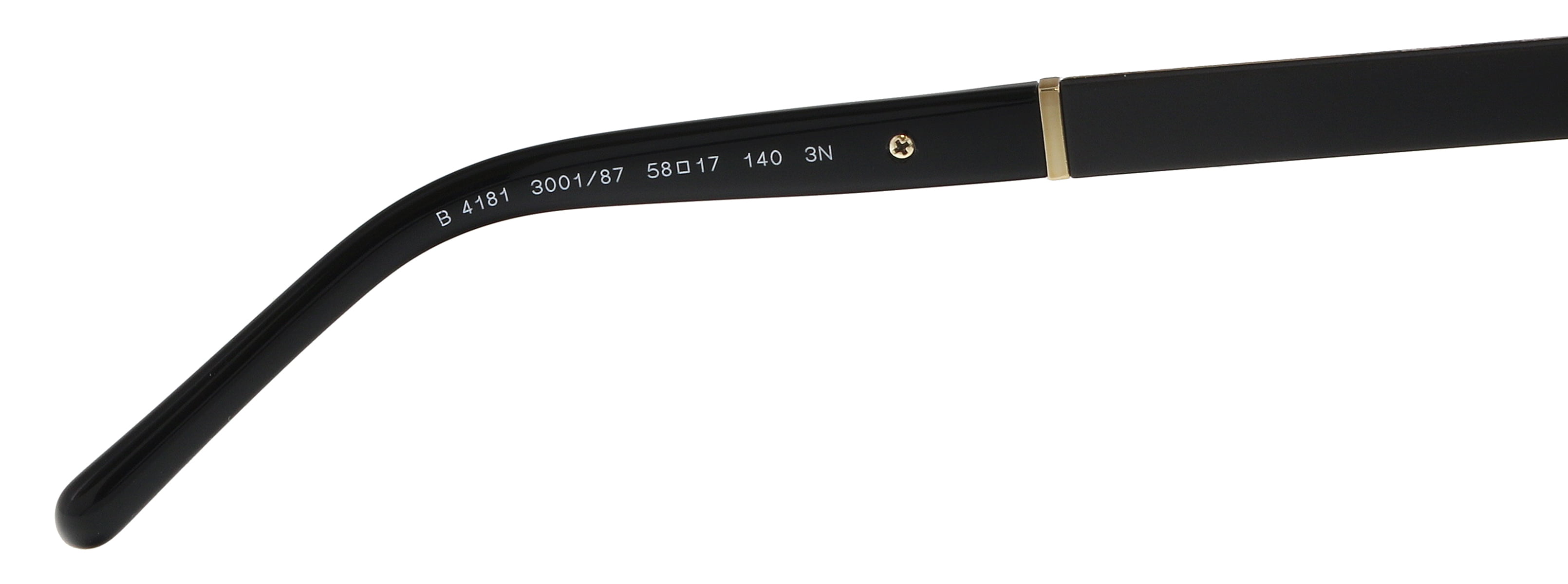 Men's BE4181-300187-58 Black Square Sunglasses