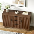 thumbnail image 3 of VEANERWOOD 47"Farmhouse Sideboard Storage Cabinets with 2 Doors & 3 Drawers, TV Stand Coffee Bar Cabinet for Living Room, Kitchen, Entryway, 3 of 10