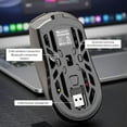 thumbnail image 6 of Wireless Gaming Mouse, 10000 DPI, Tri-Mode 2.4GHz/Bluetooth/Wired Mouse, 6 Buttons, Digital Display, Silent Mice, Rechargeable, Customizable Macro and RGB Backlight for PC/Mac/Laptop (Black), 6 of 16