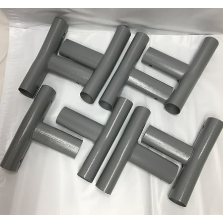 8 Replacement Summer Waves Oval T-Fittings For 26' Proseries Or Elite Metal Frame Round Pools