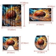 thumbnail image 6 of 4PCS Boys Shower Curtain Set - Basketball Sports Shower Curtain for Boys Bathroom Decor Basketball Shower Curtain with Bath Mat and 12 Hooks Basketball Bathroom Decor for Boys Teens Mens, 70" x 70", 6 of 6