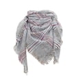 thumbnail image 3 of ManxiVoo scarf Women Fall Winter Scarf Classic Tassel Plaid Scarf Warm Soft Chunky Large Blanket Wrap Shawl Scarves scarfs for women Grey, 3 of 5