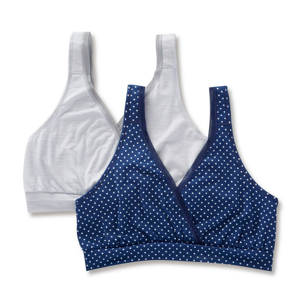 Playtex Women's Playtex US02PK Sleep & Leisure Maternity/Nursing Bra 2 Pack