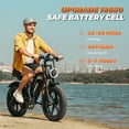 thumbnail image 4 of 20x4.0 Fat Tire Adult Off-Road Mountain E-Bike, 1500W Peak Motor, Full Suspension, UL2849 Certified, 48V 15Ah Removable Battery, 4 of 10