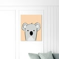thumbnail image 3 of Runway Avenue Animals Wall Art Canvas Prints 'Koala' Zoo and Wild Animals - Gray, Orange, 3 of 5