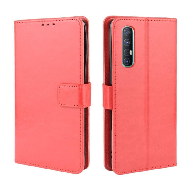 Funda tipo libro para OPPO Find X2 Neo, cartera todo‑en‑uno, funda multifuncional con tarjetero y correa de muñeca desmontable