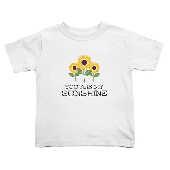 You Are My Sunshine Funny Toddler T-Shirts for Boys Girls (White, 2T)