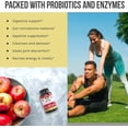 thumbnail image 3 of Ancient Bliss Apple Cider Vinegar (ACV) Organic Capsules, Improve Digestion & Appetite , Unfiltered Vinegar Capsules,1600MG, 120 Capsules, 3 of 6