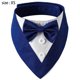 thumbnail image 2 of Bandana formal para perro, boda, collar para perro con pajarita, disfraz de cumpleaños, esmoquin ajustable para fiesta de mascotas, azul Zhivalor CPB-SSW513-1, 2 of 5