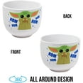 thumbnail image 3 of Star Wars Mandalorian Baby Yoda Grogu Nom Nom Ceramic Ramen Noodle Rice Bowl with Chopsticks, 20 Ounces, 3 of 10