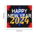 thumbnail image 3 of Pofeuu Happy New Year 2024 (6) Print Wall Tapestry Decoration Wall Hanging Tapestry 60 x 51 Inch, 3 of 6